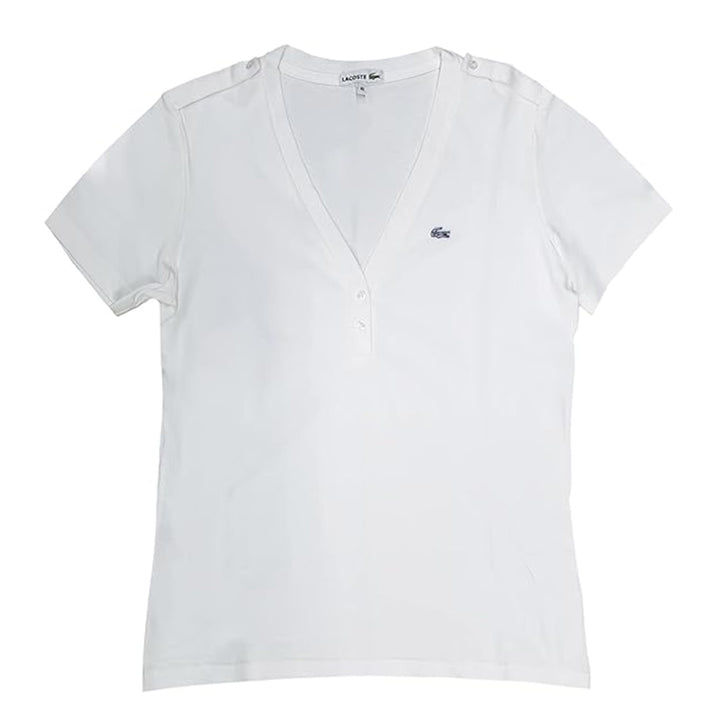 Lacoste T-shirt in tessuto piquèt Donna TF1077