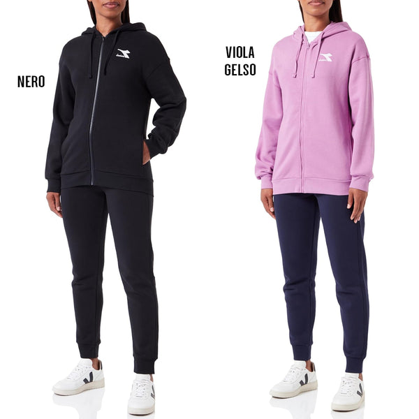Diadora Tuta felpata con cappuccio Core donna 179850
