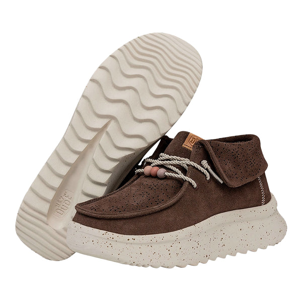Hey Dude Wendy Peak Fold Boot Suede W Cocoa