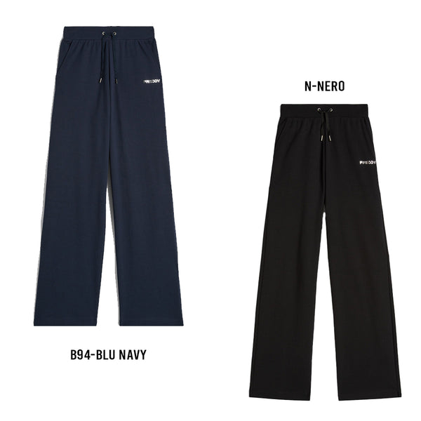 Freddy Pantaloni sportivi in interlock con gamba ampia S4WCRP3