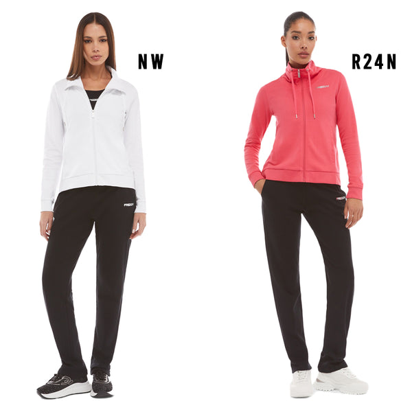 Freddy Tuta donna in cotone interlock con zip e collo alto S4WTRK3