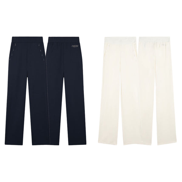 Freddy Pantaloni Comfort Fit con Gamba Dritta e Dettagli in Strass S25WCXP3