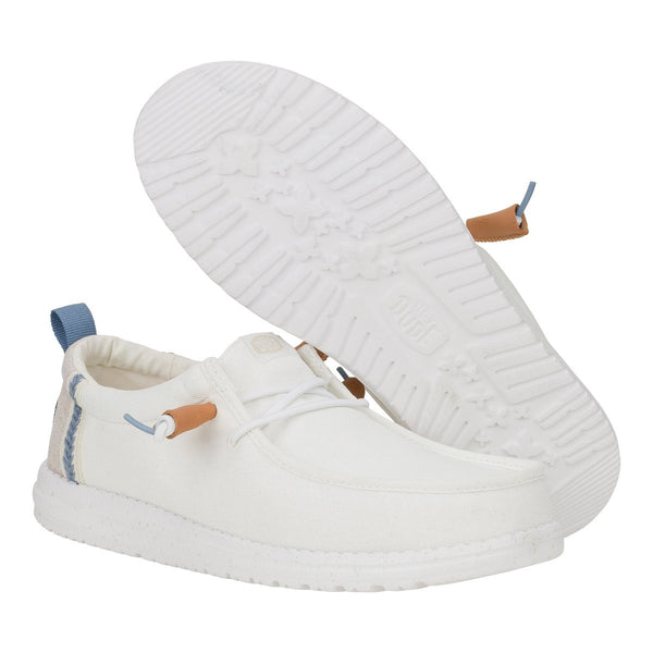 Hey Dude Wally Summer Linen White/Stone Grey