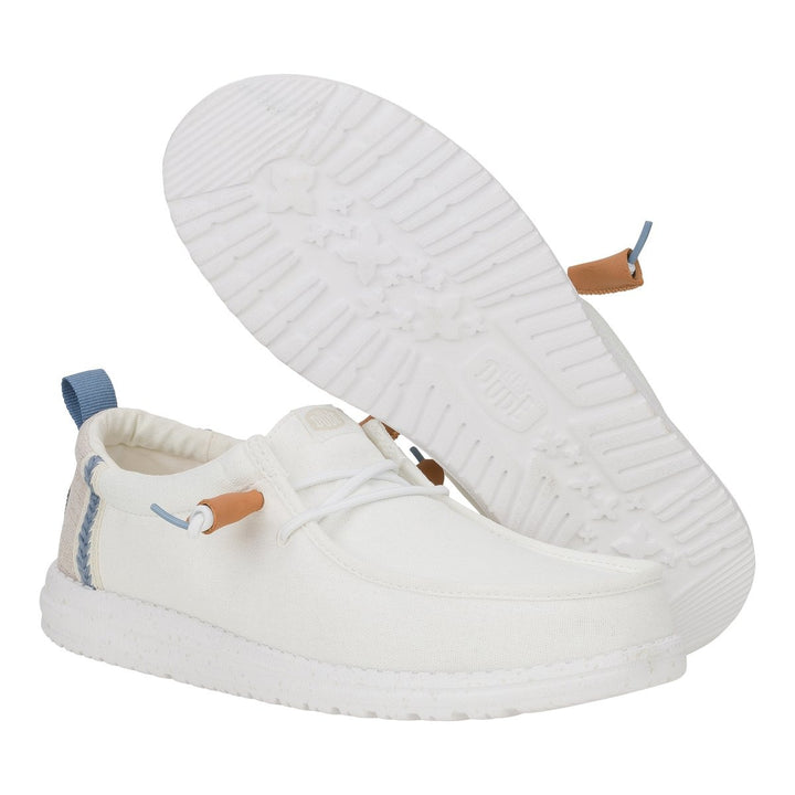Hey Dude Wally Craft Linen White/Stone Grey