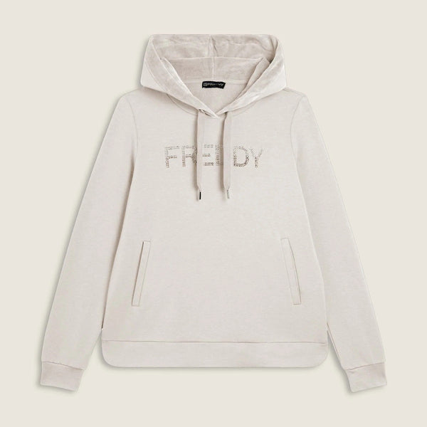 Freddy Felpa Sportiva con Cappuccio Interno in Velluto F25WCXS6