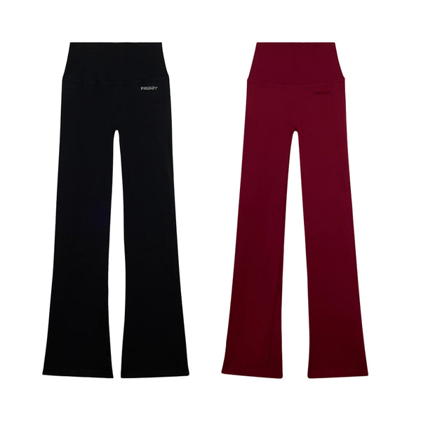 Freddy Leggings Sportivi a Zampa con Vita Altissima a Costine F25WSMP2