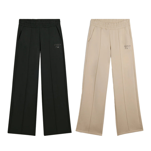 Freddy Pantaloni a Gamba Larga con Cucitura Centrale Decorativa F25WTRP3