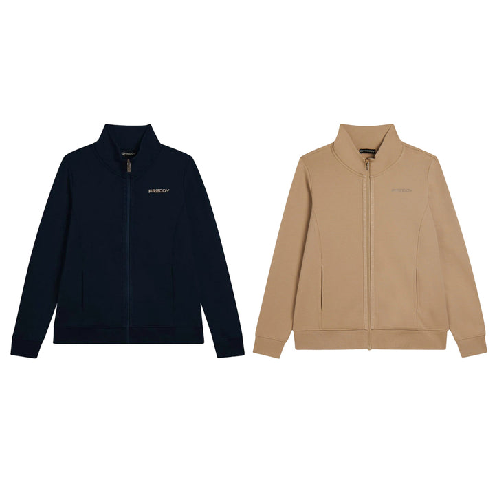 Freddy Felpa con Zip e Collo Alto con Logo Minimal F25WCRS4