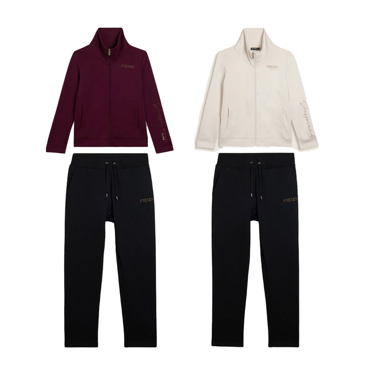 Freddy Tuta Sportiva e Collo Alto con Scritta in Strass F25WTRK4