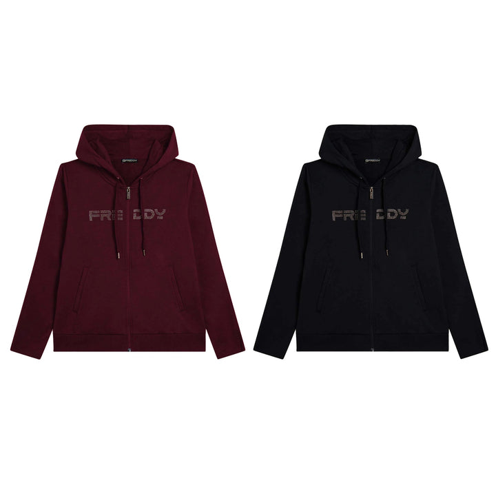 Freddy Felpa con Zip e con Cappuccio e Banda Logata F25WCRS2