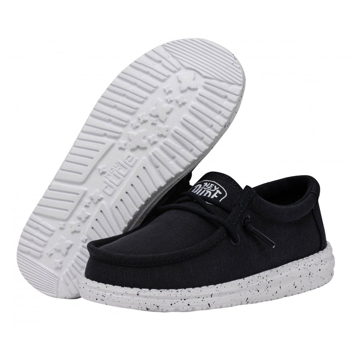 Hey Dude Wally Youth Slub Canvas Navy